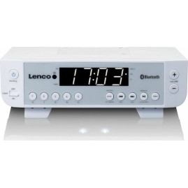 Lenco KCR-100 Επιτραπέζιο Ραδιόφωνο Ρεύματος με Bluetooth Λευκό