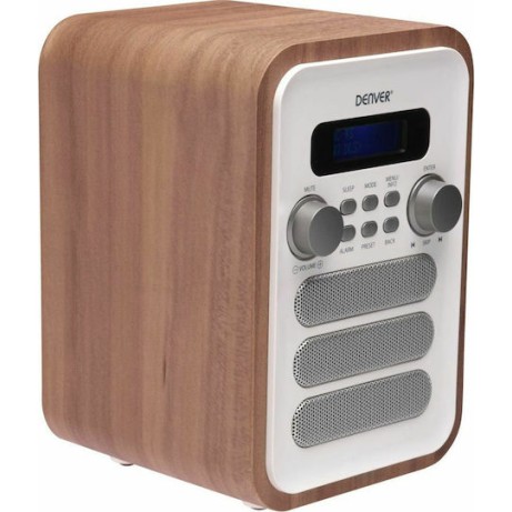 Denver DAB-48 Φορητό Ραδιόφωνο Ρεύματος DAB+ με Bluetooth Λευκό