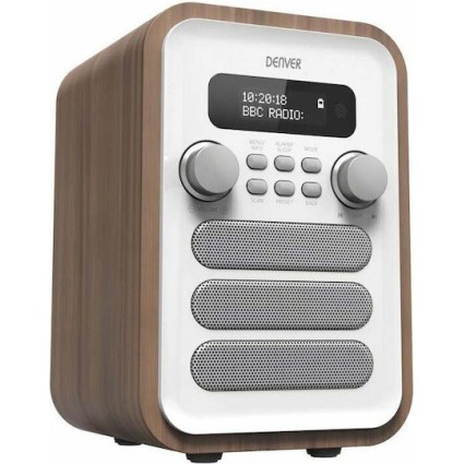Denver DAB-48 Φορητό Ραδιόφωνο Ρεύματος DAB+ με Bluetooth Λευκό