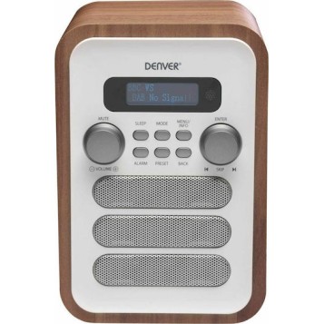 Denver DAB-48 Φορητό Ραδιόφωνο Ρεύματος DAB+ με Bluetooth Λευκό