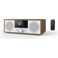 Denver MIR-270DW Φορητό Ηχοσύστημα με Bluetooth / CD / Ραδιόφωνο Καφέ