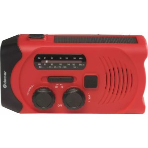 Denver SCR-2010 Φορητό Ραδιόφωνο Ηλιακό με USB Κόκκινο