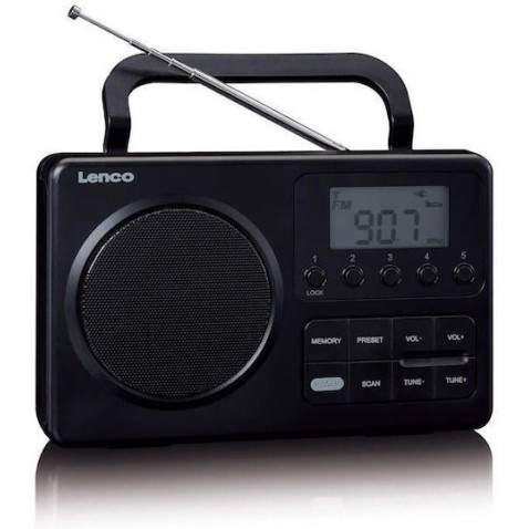 Lenco MPR-035 Φορητό Ραδιόφωνο Ρεύματος / Μπαταρίας Μαύρο