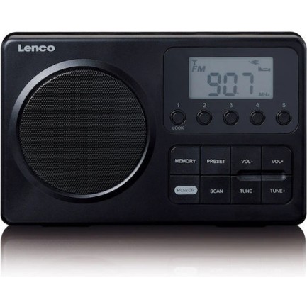 Lenco MPR-035 Φορητό Ραδιόφωνο Ρεύματος / Μπαταρίας Μαύρο