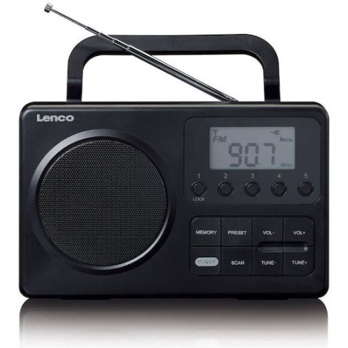 Lenco MPR-035 Φορητό Ραδιόφωνο Ρεύματος / Μπαταρίας Μαύρο