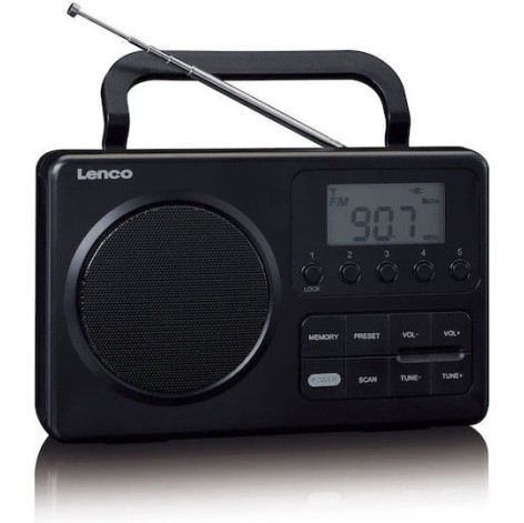 Lenco MPR-035 Φορητό Ραδιόφωνο Ρεύματος / Μπαταρίας Μαύρο