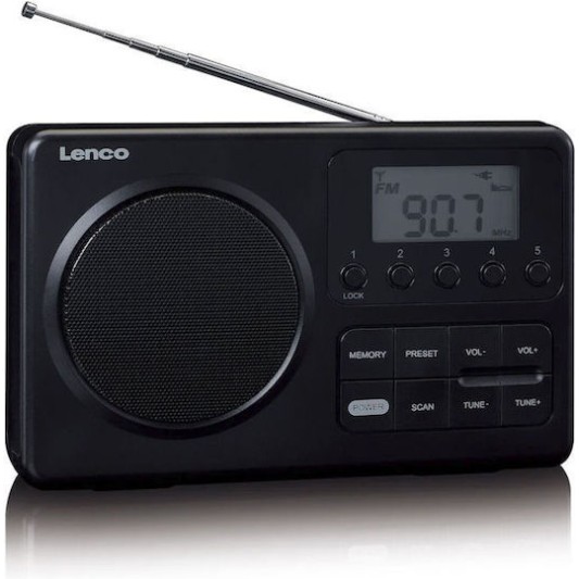 Lenco MPR-035 Φορητό Ραδιόφωνο Ρεύματος / Μπαταρίας Μαύρο