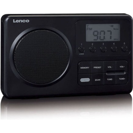 Lenco MPR-035 Φορητό Ραδιόφωνο Ρεύματος / Μπαταρίας Μαύρο