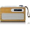 Lenco PDR-040 Bamboo Επιτραπέζιο Ραδιόφωνο Επαναφορτιζόμενο DAB+ με Bluetooth Γκρι