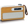 Lenco PDR-040 Bamboo Επιτραπέζιο Ραδιόφωνο Επαναφορτιζόμενο DAB+ με Bluetooth Γκρι
