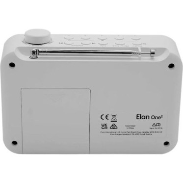 Pure Elan One 2 Φορητό Ραδιόφωνο Ρεύματος / Μπαταρίας DAB+ με Bluetooth Λευκό
