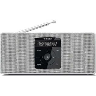 Technisat Digitradio 2 S Επιτραπέζιο Ραδιόφωνο Επαναφορτιζόμενο DAB+ με Bluetooth Λευκό