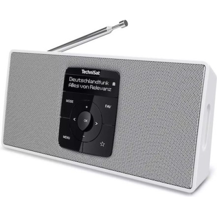 Technisat Digitradio 2 S Επιτραπέζιο Ραδιόφωνο Επαναφορτιζόμενο DAB+ με Bluetooth Λευκό