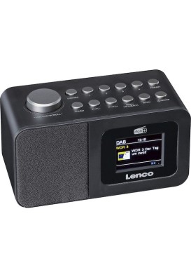Lenco CR-625BK Επιτραπέζιο Ραδιόφωνο Επαναφορτιζόμενο DAB+ Μαύρο