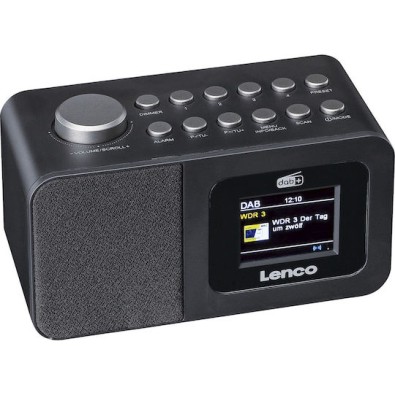 Lenco CR-625BK Επιτραπέζιο Ραδιόφωνο Επαναφορτιζόμενο DAB+ Μαύρο