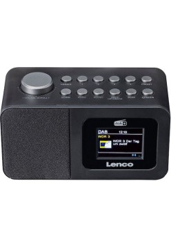 Lenco CR-625BK Επιτραπέζιο Ραδιόφωνο Επαναφορτιζόμενο DAB+ Μαύρο