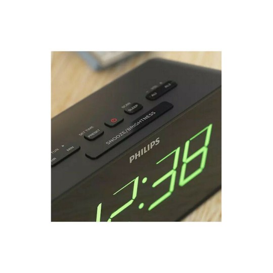 Philips Επιτραπέζιο Ψηφιακό Ρολόι με Ξυπνητήρι & Ραδιόφωνο TAR3306/12