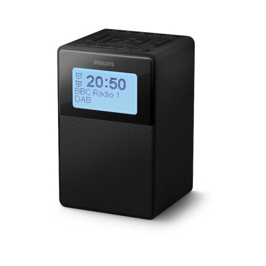 Philips Επιτραπέζιο Ψηφιακό Ρολόι με Ξυπνητήρι & Ραδιόφωνο Μαύρο TAR5100/10
