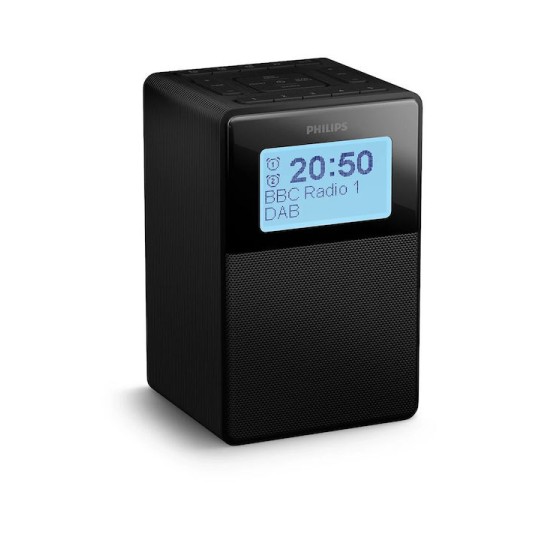 Philips Επιτραπέζιο Ψηφιακό Ρολόι με Ξυπνητήρι & Ραδιόφωνο Μαύρο TAR5100/10