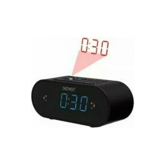 Denver CRP-717 Black Επιτραπέζιο Ψηφιακό Ρολόι με Ξυπνητήρι & Ραδιόφωνο 11113100380