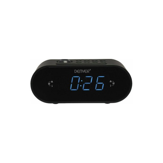 Denver CRP-717 Black Επιτραπέζιο Ψηφιακό Ρολόι με Ξυπνητήρι & Ραδιόφωνο 11113100380