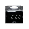 Lenco Επιτραπέζιο Ψηφιακό Ρολόι με Ξυπνητήρι & Ραδιόφωνο Μαύρο CR-12BK