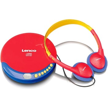 Lenco Φορητό Ηχοσύστημα CD-021KIDS με CD σε Κόκκινο Χρώμα