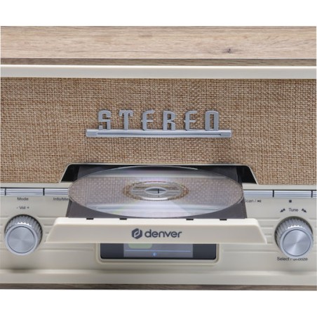 Denver MDA-525LW Retro Επιτραπέζιο Ραδιόφωνο DAB με Bluetooth Καφέ