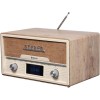 Denver MDA-525LW Retro Επιτραπέζιο Ραδιόφωνο DAB με Bluetooth Καφέ