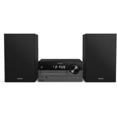 Philips Ηχοσύστημα 2.0 Micro Music System TAM4505M2/12 60W με CD Player και Bluetooth Μαύρο