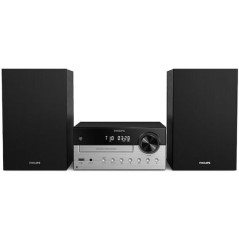 Philips Ηχοσύστημα 2.0 Micro Music System TAM4205M2/12 80W με CD Player και Bluetooth Διάφανο