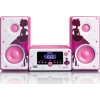 Lenco Ηχοσύστημα 2.0 MC-020 MC-020P 10W με Digital Media Player, WiFi και Bluetooth Ροζ