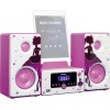 Lenco Ηχοσύστημα 2.0 MC-020 MC-020P 10W με Digital Media Player, WiFi και Bluetooth Ροζ