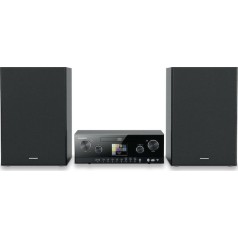 Grundig Ηχοσύστημα 2.0 CMS 5000 BT GHF1030 100W με Digital Media Player, WiFi και Bluetooth Μαύρο