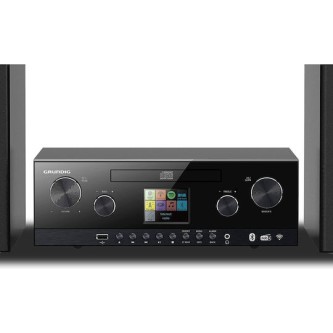 Grundig Ηχοσύστημα 2.0 CMS 5000 BT GHF1030 100W με Digital Media Player, WiFi και Bluetooth Μαύρο