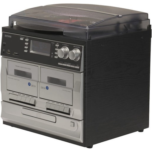Denver MRD-166 111201200160 Πικάπ με Direct Drive, Προενίσχυση και Ενσωματωμένα Ηχεία Μαύρο