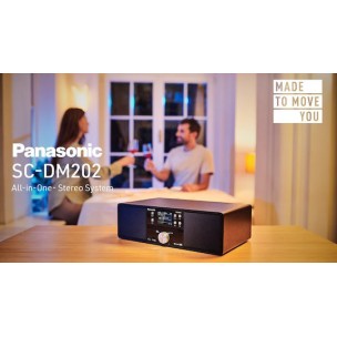 Panasonic Ηχοσύστημα 2.0 SC-DM202EG-K SC-DM202EG-K 24W με CD Player και Bluetooth Μαύρο