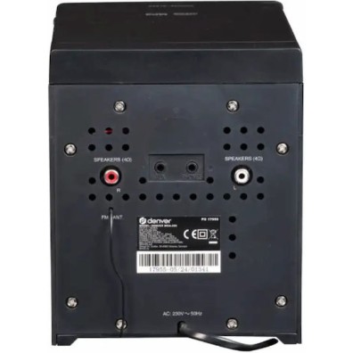 Denver Ηχοσύστημα 2.0 MDA-285 111161100170 50W με CD Player και Bluetooth Μαύρο