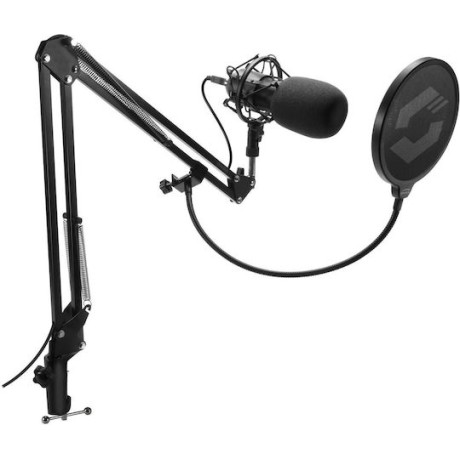 SpeedLink Volity Ready Streaming Starter Set Σετ Electret Μικρόφωνο USB Gooseneck, Shock Mounted