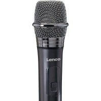 Lenco MCW-011BK Ασύρματο Δυναμικό Μικρόφωνο Χειρός για Φωνητικά