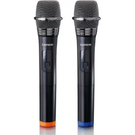 Lenco Μικρόφωνο Karaoke Ασύρματο MCW-020BK Set of 2 MCW-020BK Μαύρο