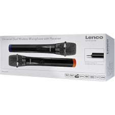 Lenco Μικρόφωνο Karaoke Ασύρματο MCW-020BK Set of 2 MCW-020BK Μαύρο