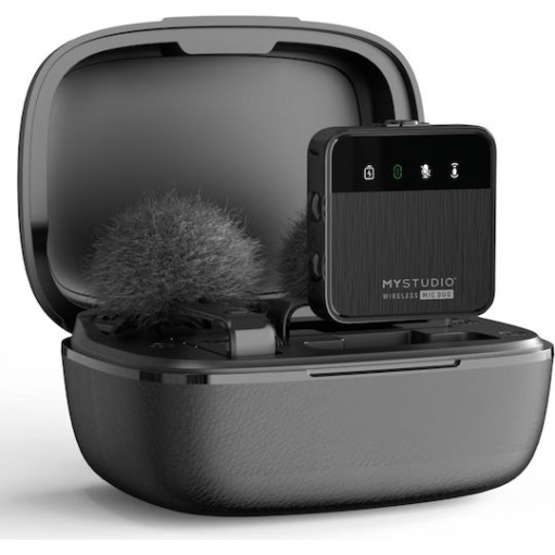 EasyPix MyStudio MIC DUO Σετ Ασύρματο Δυναμικό Μικρόφωνο Πέτου, Clip On για Φωνητικά