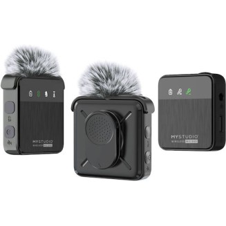EasyPix MyStudio MIC DUO Σετ Ασύρματο Δυναμικό Μικρόφωνο Πέτου, Clip On για Φωνητικά