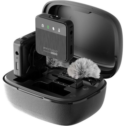 EasyPix MyStudio MIC DUO Σετ Ασύρματο Δυναμικό Μικρόφωνο Πέτου, Clip On για Φωνητικά