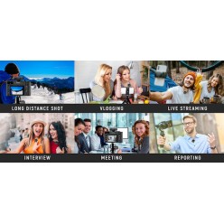 EasyPix MyStudio MIC DUO Σετ Ασύρματο Δυναμικό Μικρόφωνο Πέτου, Clip On για Φωνητικά