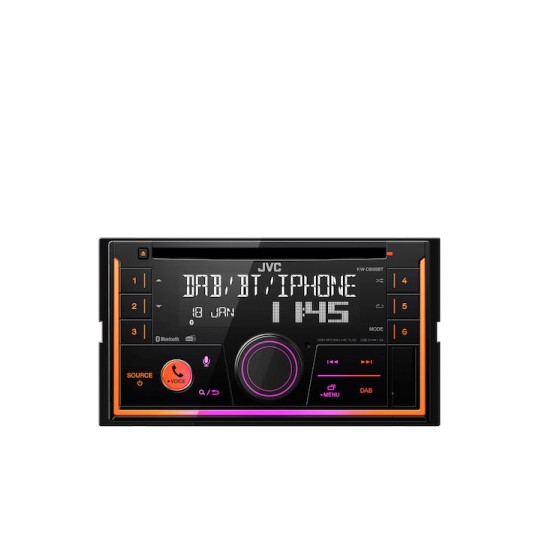 JVC Ηχοσύστημα Αυτοκινήτου 2DIN (Bluetooth/USB/AUX/WiFi/GPS/Apple-Carplay/Android-Auto)