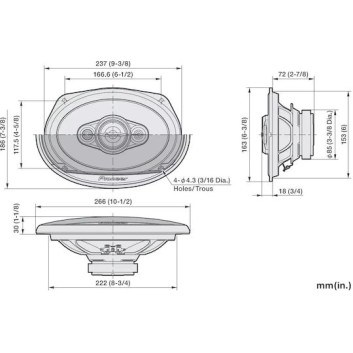 Pioneer Σετ Ηχεία Αυτοκινήτου 6x9