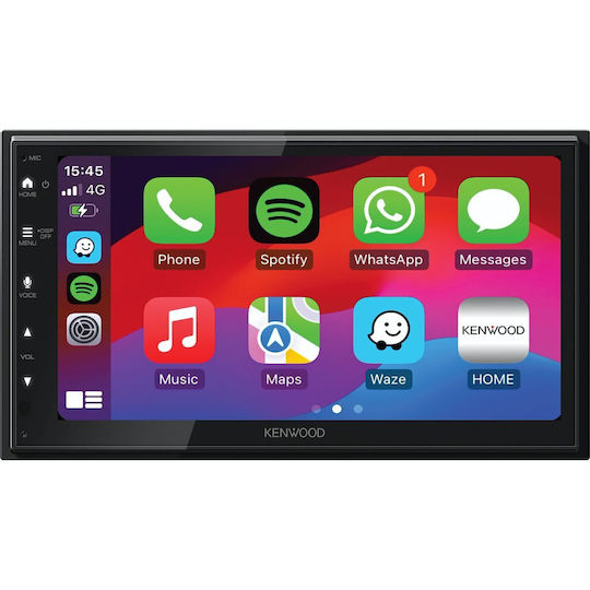 Kenwood Ηχοσύστημα Αυτοκινήτου 2 DIN (Bluetooth/USB/WiFi/GPS/Apple-Carplay/Android-Auto) με Οθόνη Αφής 6.8