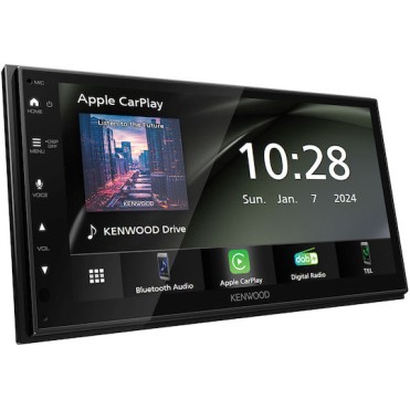 Kenwood Ηχοσύστημα Αυτοκινήτου 2 DIN (Bluetooth/USB/WiFi/GPS/Apple-Carplay/Android-Auto) με Οθόνη Αφής 6.8